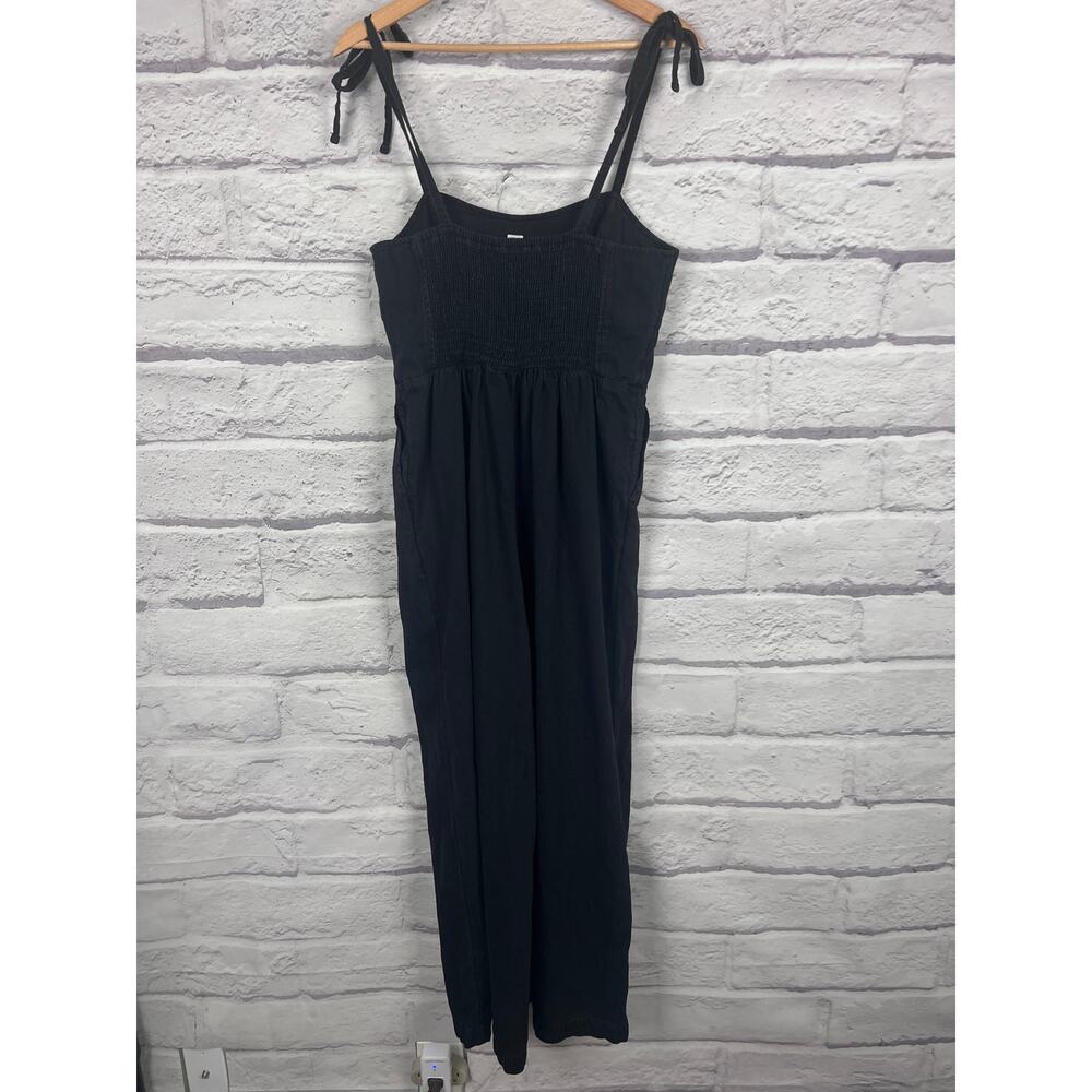 Old Navy Womens M Minimalist Staple Y2K Whimsigoth Smocked Wide Leg Jumpsuit - Picture 3 of 13
